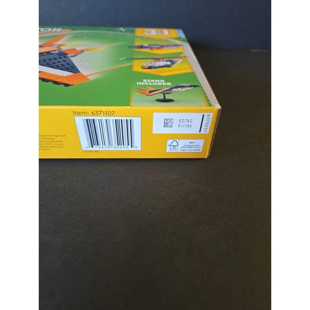 Lego 31126 Creator: Supersonic-Jet 3 in 1 New Sealed Retired
